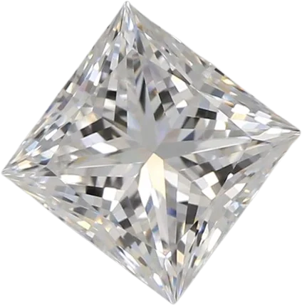 1.08 Carat D VVS2 Princess Lab Diamond