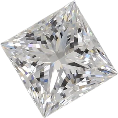 1.08 Carat D VVS2 Princess Lab Diamond