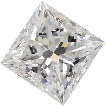 1.08 Carat E VVS2 Princess Lab Diamond