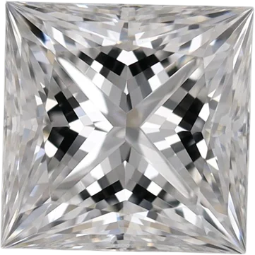 1.22 Carat E VVS2 Princess Lab Diamond