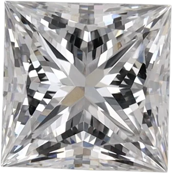 1.23 Carat E VVS2 Princess Lab Diamond