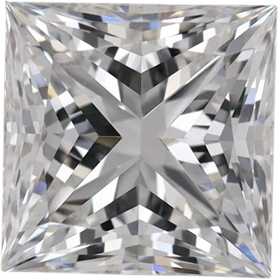 1.26 Carat E VVS2 Princess Lab Diamond