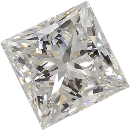 1.26 Carat F VVS2 Princess Lab Diamond