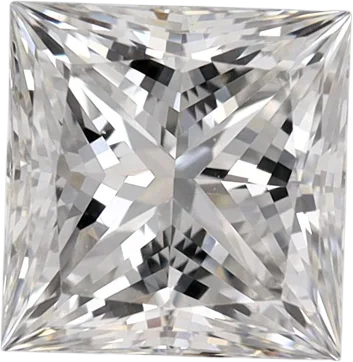 1.26 Carat F VVS2 Princess Lab Diamond