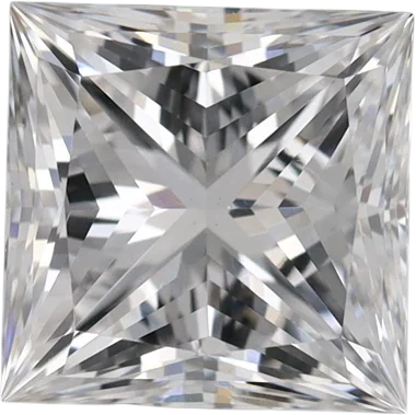 1.33 Carat D VVS2 Princess Lab Diamond