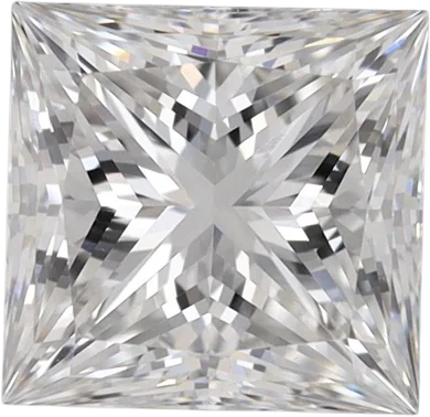 1.33 Carat E VVS2 Princess Lab Diamond