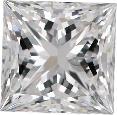 1.34 Carat D VVS2 Princess Lab Diamond