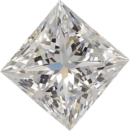 1.34 Carat F VVS2 Princess Lab Diamond