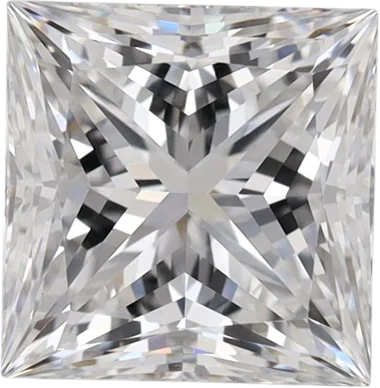 1.35 Carat F VVS2 Princess Lab Diamond