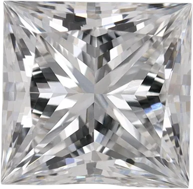 1.36 Carat D VVS2 Princess Lab Diamond