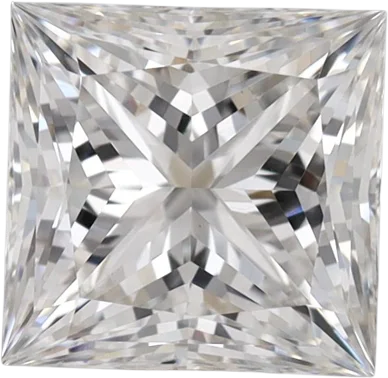 1.36 Carat E VVS2 Princess Lab Diamond