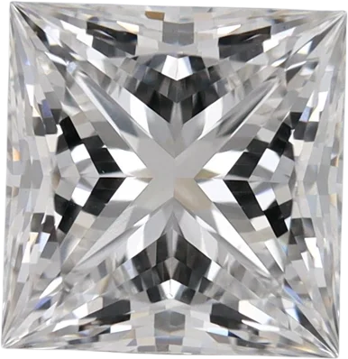 1.37 Carat E VVS2 Princess Lab Diamond