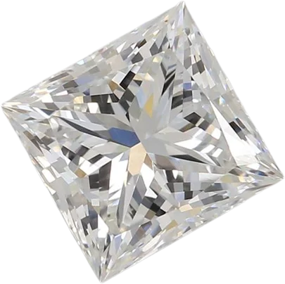 1.43 Carat F VVS2 Princess Lab Diamond