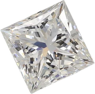 1.45 Carat F VVS2 Princess Lab Diamond