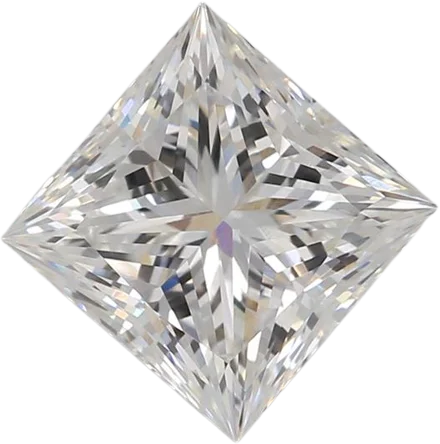 1.54 Carat E VVS2 Princess Lab Diamond