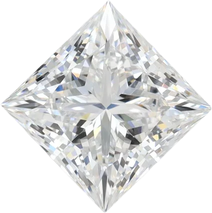 2.61 Carat D VVS2 Princess Lab Diamond