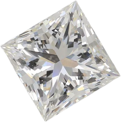 2.73 Carat F VVS2 Princess Lab Diamond