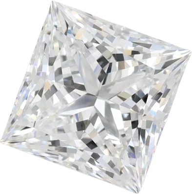 2.97 Carat D VVS2 Princess Lab Diamond