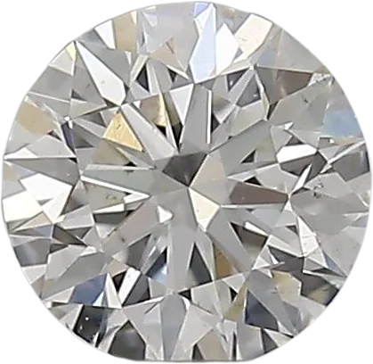 0.51 Carat F SI1 Round Natural Diamond