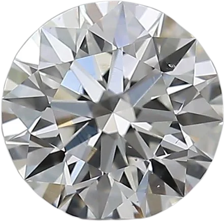 0.57 Carat H SI1 Round Natural Diamond