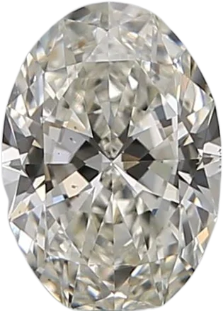 0.59 Carat I SI1 Oval Natural Diamond