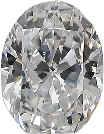 0.8 Carat D SI1 Oval Natural Diamond