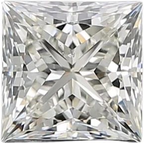 1.51 Carat J SI1 Princess Natural Diamond