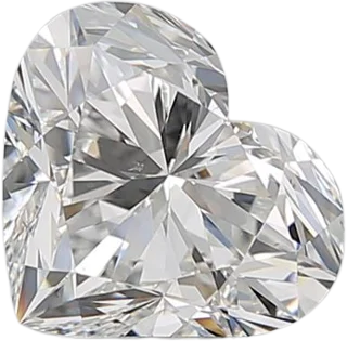 1.63 Carat G VS2 Heart Natural Diamond