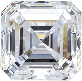 2.01 Carat E VS2 Asscher Natural Diamond