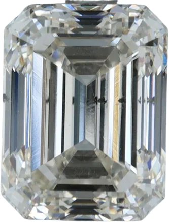 2.02 Carat K, Faint B SI2 Emerald Natural Diamond