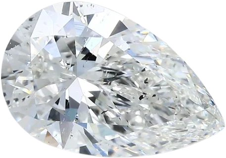 3.01 Carat F SI2 Pear Natural Diamond