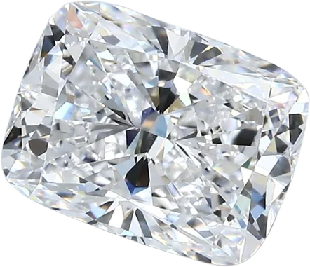 3.02 Carat D VS2 Elongated Cushion Natural Diamond